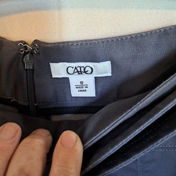 Cato Full Length Long Skirt..Charcoal Grey..Size 10...Maxi..Tulip Bottom.. - Picture 4 of 6